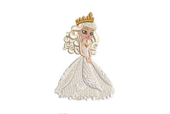 Cartoon Princess Embroidery Design 5