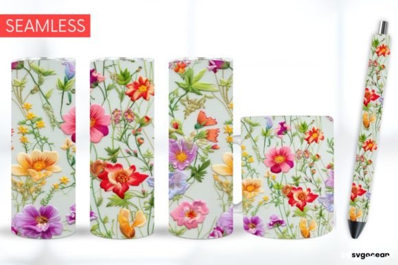 Embroidery Flowers Sublimation