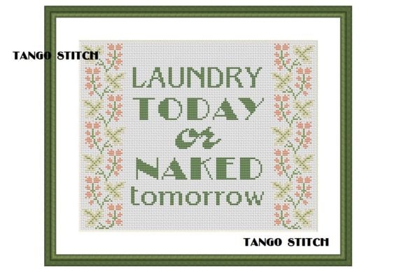 Laundry Today Funny New Home Embroidery