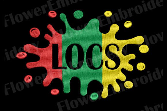 Locs Machine Embroidery Design