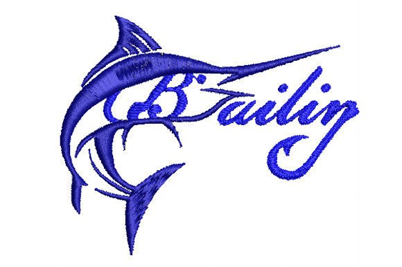 Marlin Bailing Logo Embroidery