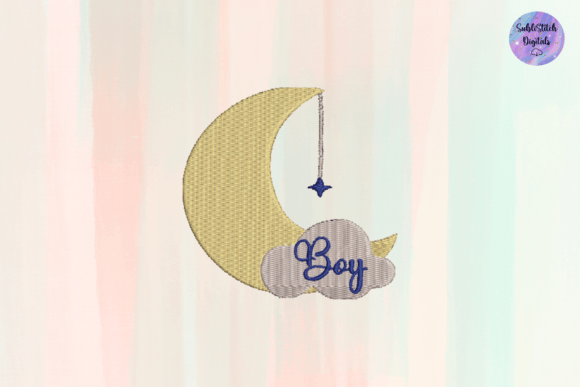 Moon Star Boy Embroidery