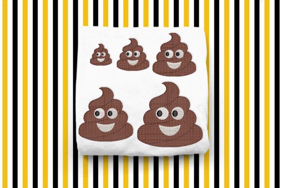 Poop Emoji Mini Embroidery