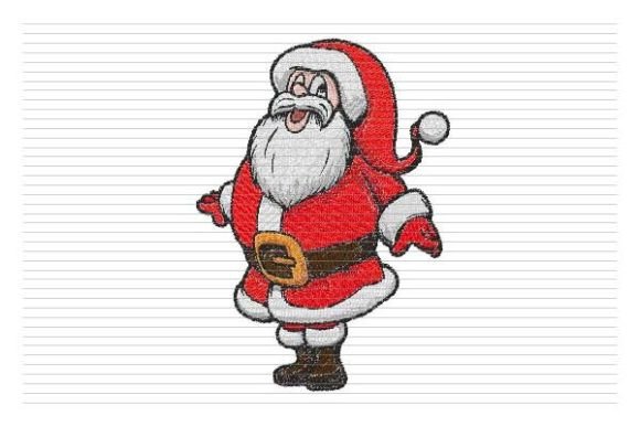 Santa Claus Face Christmas Embroidery