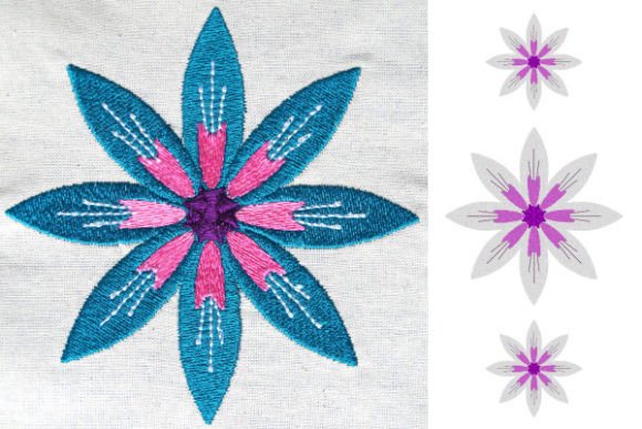 Summer Flower Embroidery File