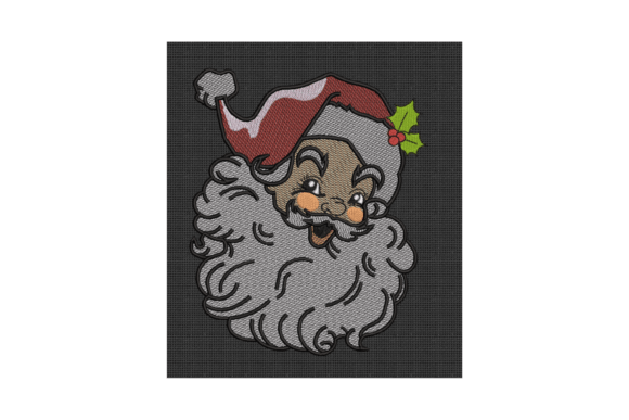 Vintage Santa Sketch Embroidery Design