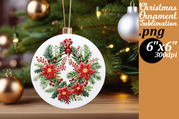 Winter Circle Embroidery Elegance